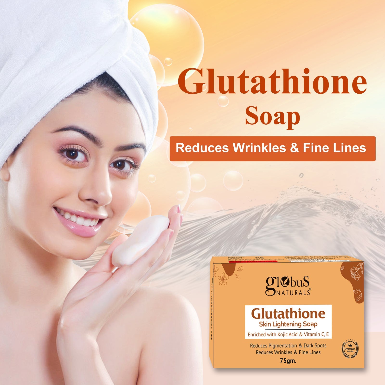 customized glutathione powder Koji White Kojic Acid & Glutathione Skin Brightening Soap 80g x 2 Bars