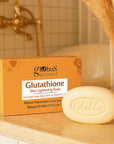 Glutathione Skin Lightening Soap Enriched with Kojic Acid & Vitamin C, E For Reduces Dark Spots, Wrinkles & Fine Lines 75gm