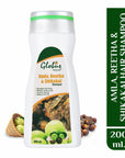 Globus Naturals Amla Reetha Shikakai Shampoo, Natural & Mild Hair Cleanser, For for Healthy Hair and Scalp, Suitable For All Hair Types