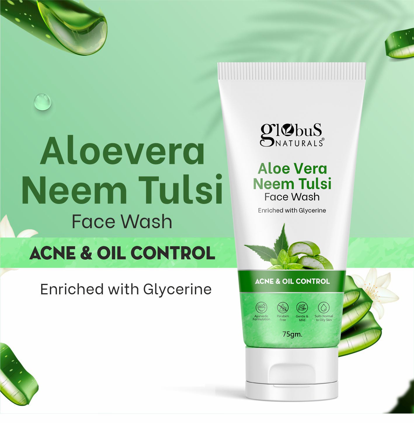 Aloe Vera Neem Tulsi Face Wash