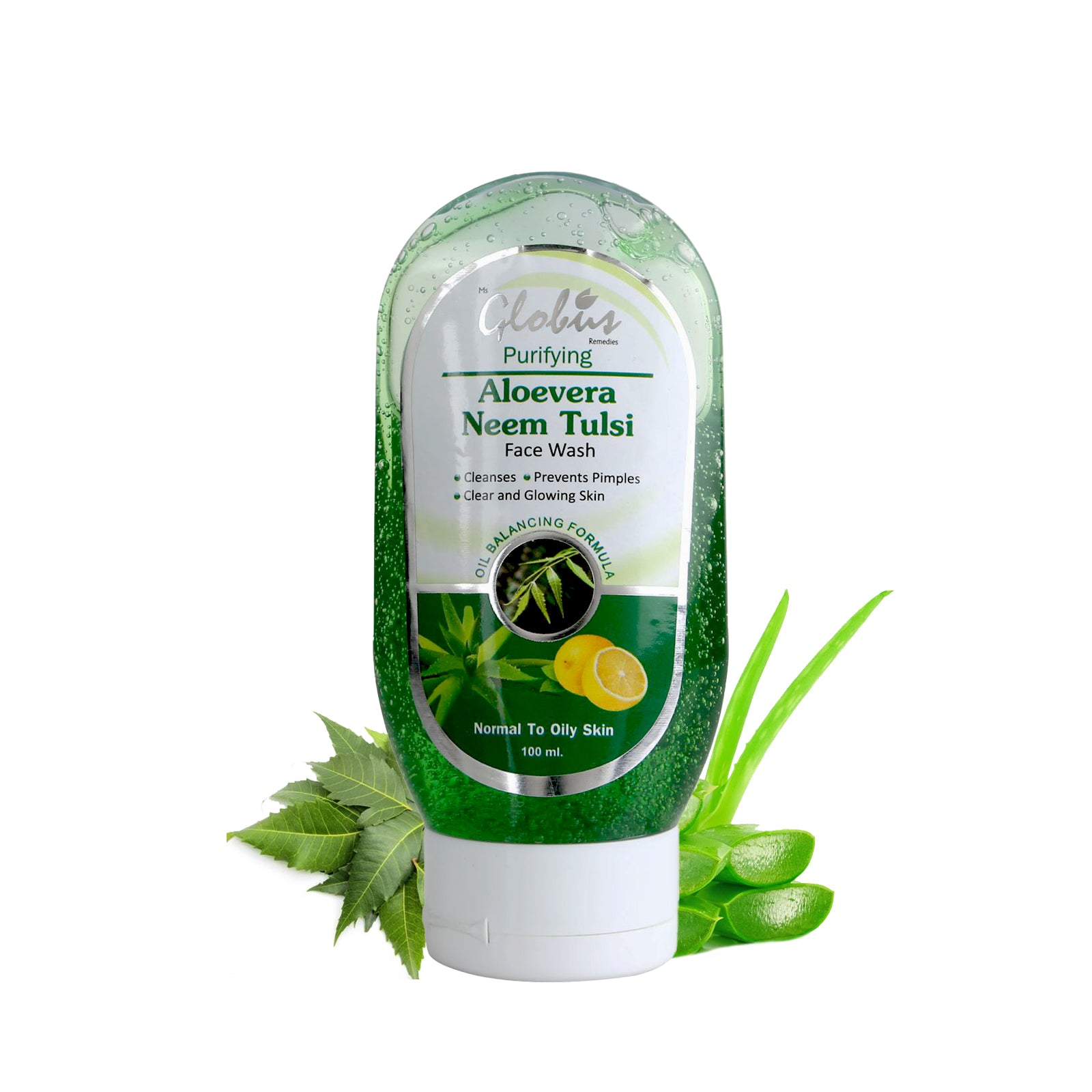 Aloe Vera Neem Tulsi Face Wash, 100 ml
