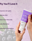 Indian Blackberry Face Wash For Deeply Cleanses Dirt & Excess Oil, Suitable for Normal to Combination Skin, 50gm