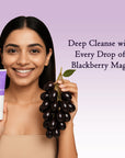 Indian Blackberry Face Wash For Deeply Cleanses Dirt & Excess Oil, Suitable for Normal to Combination Skin, 50gm