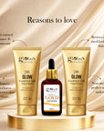 24K Gold Glow Trio 3 Step Skincare Kit