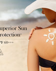 Globus Naturals Sunscreen Lotion SPF 60+++ Broad Spectrum UVA & UVB Protection, Safe & Non-Toxic 50gm