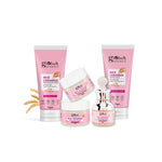 Rice Radiance Combo For Korean Glass Skin, Set of 5 Face Wash, Face Cream, Face Serum, Face Scrub, Peel off Mask