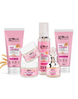 Rice Radiance Combo For Korean  Glass Skin, Set of 6 - Face Wash, Face Cream, Face Serum, Face Toner, Face Scrub, Peel off Mask