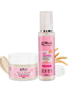 Rice Radiance Combo For Korean Glass Skin, Set of 2 - Face Scrub, Face Toner