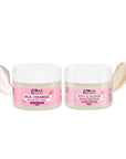 Rice Radiance Combo For Korean Glass Skin, Set of 2 - Face Cream, Face Scrub