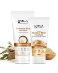 Globus Naturals Face Care Combo Set of 2- Radiance Rice Face Wash 75gm and Multani Mitti Face Pack 50 gm