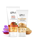 Globus Naturals Face Care Combo Set of 2- Ubtan Face Wash 75gm and Multani Mitti Face Pack 50 gm