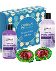 Globus Naturals Dazzling Diwali Gift Box Set of 2 Lavender Body wash 200 ml & Body Lotion 200 ml