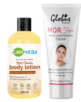 Globus Naturals Glowing Skin Care Combo Kesar Chandan Body Lotion & Morfair Cream