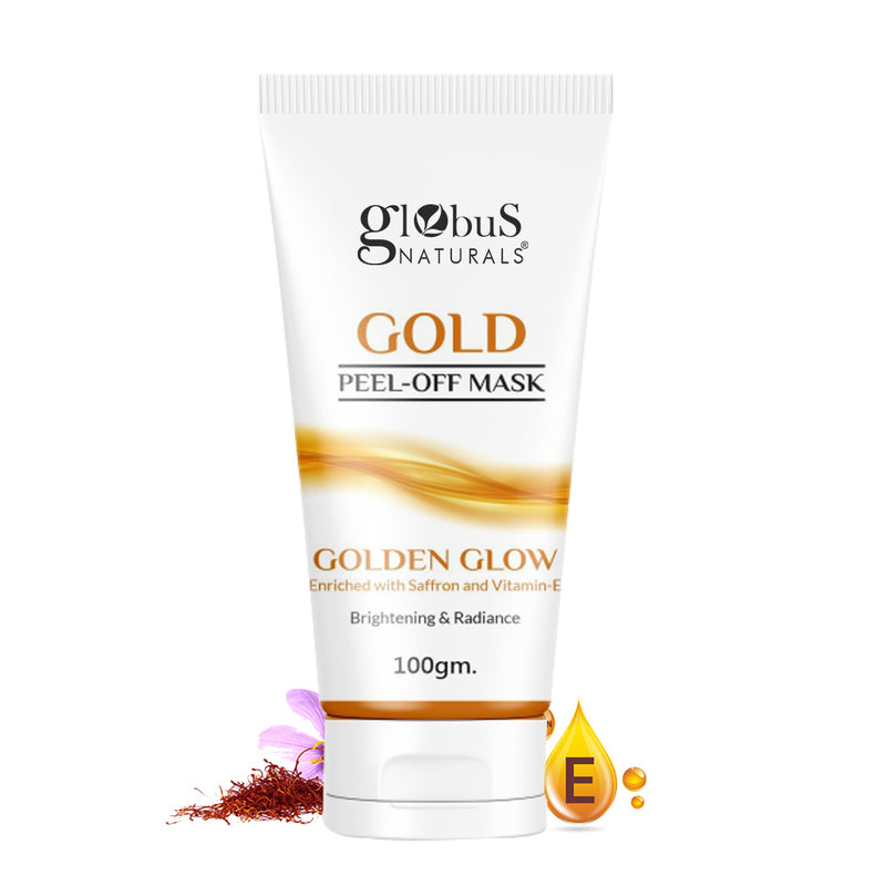 Gold Peel Off Mask Enriched with Vitamin-E, For Golden Glow & Radiance