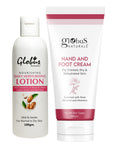 Globus Naturals Butter Soft Body Care Combo Daily Moisturzing Body Lotion & Hand and Foot Cream