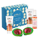 Globus Naturals Dazzling Diwali Gift Box Set of 3 Kesar Chandan Peel Off Mask 100 gm & Face wash 75 gm & Rose Toner 100 ml