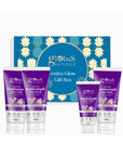 Globus Naturals Luxurious Women's Day Radiant Glow Kumkumadi Box Set of 4, Box includes - Kumkumadi Face Wash 100gm, Face Scrub 100gm Face Cream 50 gm & Face Pack 100gm