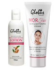 Globus Naturals Glow & Go Body Care Combo Daily Moisturzing Lotion & Morfair Cream