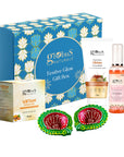 Globus Naturals Dazzling Diwali Gift Box Set of 3, Ubtan Face Wash 75gm, Ubtan Facial Kit 40gm, Rose Toner 100gm