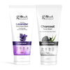 Globus Naturals Face Care Combo- Hydro Boost Lavender, Anti Pollution Charcoal, Face Wash Set of 2,  75 gm