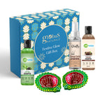 Globus Naturals Dazzling Diwali Gift Box Set of 3  Aloe Vera Shampoo 100 ml, Shikakai Shampoo 100 ml & Damage Control Hair Serum 100 ml