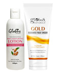 Globus Naturals Creamy Dream Body Care Combo Daily Moisturizing Body Lotion & Gold Face Cream