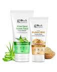 Globus Naturals Face Care Combo Set of 2- Aloe Vera Face Wash 75gm and Multani Mitti Face Pack 50 gm