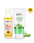 Summer Sizzle Set - Sunscreen Lotion & Aloe Vera Neem Tulsi Face Wash