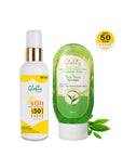 Summer Sizzle Set - Sunscreen Lotion & Green Tea & Tea Tree Face Wash