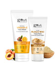 Globus Naturals Face Care Combo Set of 2- Vitamin C Face Wash 75gm and Multani Mitti Face Pack 50 gm