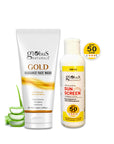 Summer Sizzle Set - Sunscreen Lotion SPF 50++ 100 ml & Gold Face Wash 100g