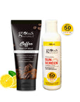 Globus Naturals Summer Sizzle Set - Sunscreen Lotion SPF 50++ 100 ml & Coffee Peel Off Mask 100 gm