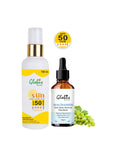 Globus Remedies Summer Sizzle Set - Sunscreen Lotion SPF 50++ 100 ml & Niacinamide Face Serum 50 ml