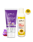 Summer Sizzle Set - Sunscreen Lotion SPF 50++ 100 ml & Kumkumadi Face Wash 100g