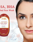 AHA BHA Herbal Face Wash, For Skin Brightening, 100 ml
