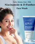 Niacinamide & D-Panthenol Face Wash, Reduces Dark Spots & Hyperpigmentation, Suitable for Oily & Sensitive Skin 50gm