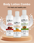 Body Lotion Combo Set of 3, Kesar Chandan, Vitamin C & Mix Fruit Body Lotion, 300ml