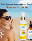 Globus Remedies Summer Sizzle Set - Sunscreen Lotion SPF 50++ 100 ml & Niacinamide Face Serum 50 ml