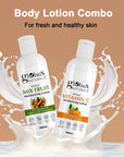 Body Lotion Combo Set of 2, Vitamin C & Mix Fruit Body Lotion, 200ml