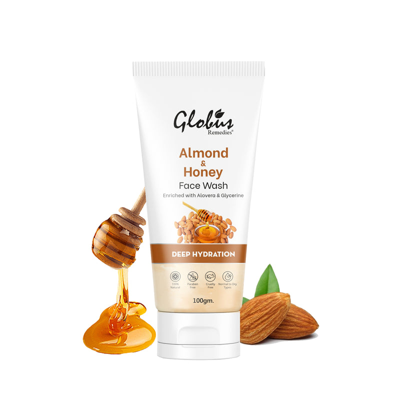 Globus Almond & Honey Gentle Face wash For Deep Hydration 100 ml