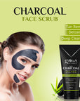 Globus Naturals Charcoal Face Scrub for Exfoliation, Anti-acne & Pimples, Blackhead Removal Scrub  (100 g)