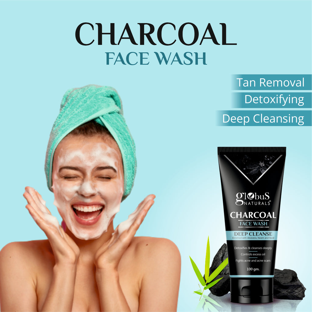 Acitivated Charcoal Face Wash for Deep Cleanse, Oil Control, Anti-Acne & Pimples, Blackhead Removal Face Wash (100 g)