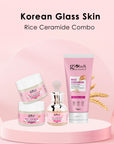 Rice Radiance Combo For Korean  Glass Skin, Set of 4