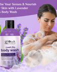 Globus Naturals Body & Face care Combo  Lavender Body Lotion, Body Wash & Face Wash for Women & Men, Hydrates & Improves Skin Texture