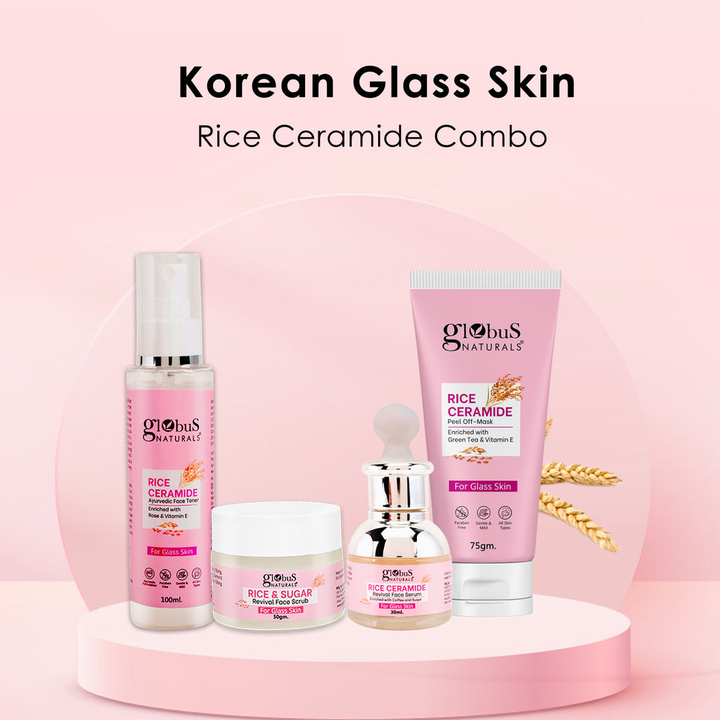 Rice Radiance Combo For Korean  Glass Skin, Set of 4