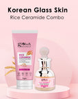 Rice Radiance Combo For Korean Glass Skin, Set of 2 Face wash, Face Serum