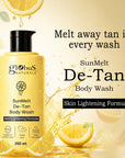 SunMelt De-Tan Body Wash – Skin Brightening & Tan Removal Cleanser  250 ml
