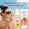 Globus Naturals Summer Sizzle Set - Sunscreen Lotion SPF 50++ 100 ml & Kesar Chandan Peel Off Mask 100 gm