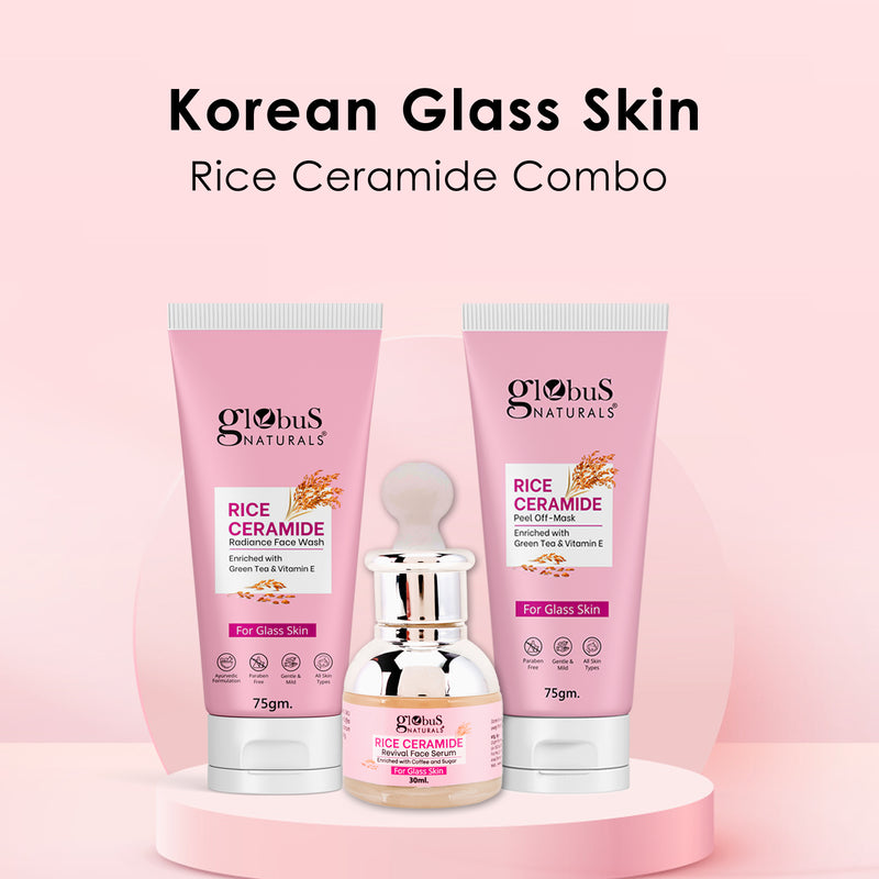 Rice Ceramide Combo For Korean Glass Skin, Set of 3