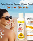 Summer Sizzle Set - Sunscreen Lotion SPF 50++ 100 ml & Gold Peel Off Mask 100 gm